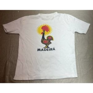 Vintage Kids Single Stitch T-Shirt Size Large Madeira Made In Portugal
